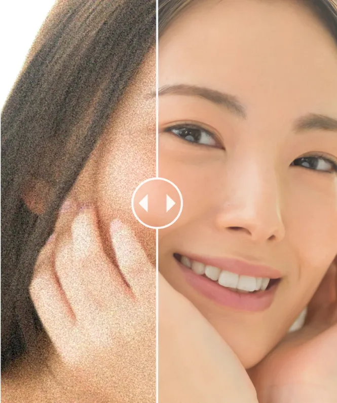 補正前と補正後の比較